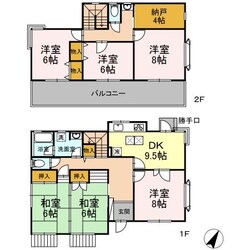 西八幡戸建ての物件間取画像